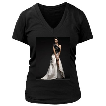 Eva Green Women's Deep V-Neck TShirt