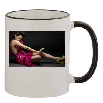 Eva Green 11oz Colored Rim & Handle Mug