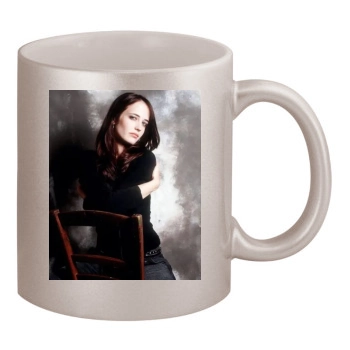 Eva Green 11oz Metallic Silver Mug