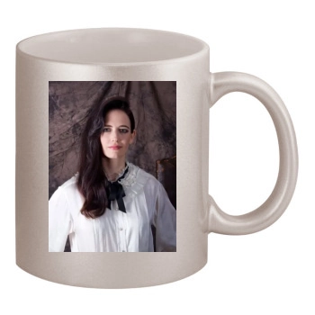 Eva Green 11oz Metallic Silver Mug