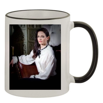 Eva Green 11oz Colored Rim & Handle Mug