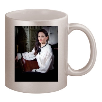 Eva Green 11oz Metallic Silver Mug