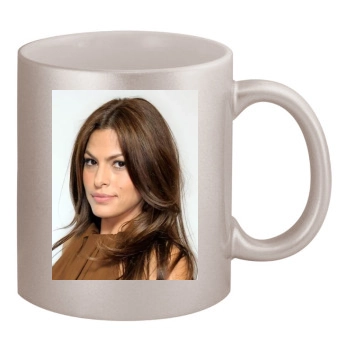 Eva Mendes 11oz Metallic Silver Mug