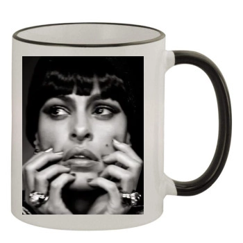 Eva Mendes 11oz Colored Rim & Handle Mug