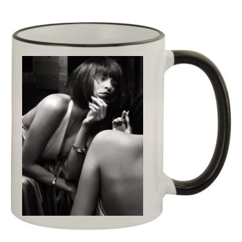 Eva Mendes 11oz Colored Rim & Handle Mug