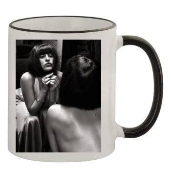 Eva Mendes 11oz Colored Rim & Handle Mug