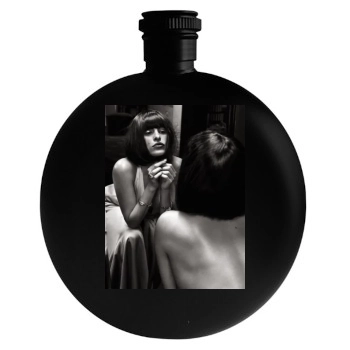 Eva Mendes Round Flask