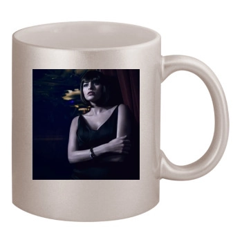 Eva Mendes 11oz Metallic Silver Mug