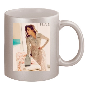 Eva Mendes 11oz Metallic Silver Mug