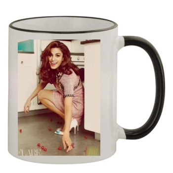 Eva Mendes 11oz Colored Rim & Handle Mug