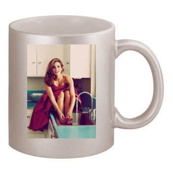 Eva Mendes 11oz Metallic Silver Mug