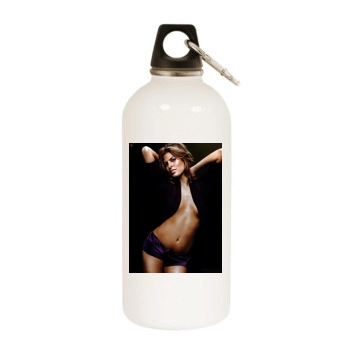 Eva Mendes White Water Bottle With Carabiner