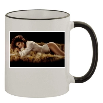 Eva Mendes 11oz Colored Rim & Handle Mug