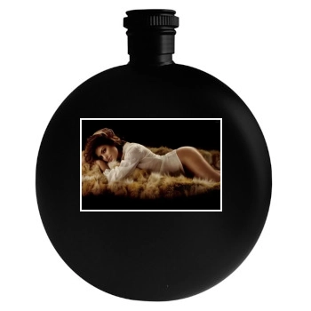 Eva Mendes Round Flask