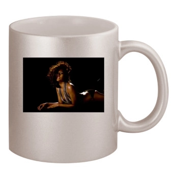Eva Mendes 11oz Metallic Silver Mug