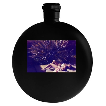 Eva Mendes Round Flask