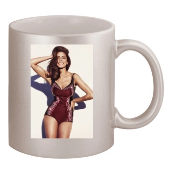 Eva Mendes 11oz Metallic Silver Mug