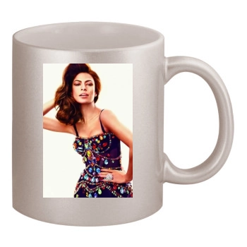 Eva Mendes 11oz Metallic Silver Mug