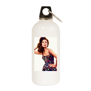 Eva Mendes White Water Bottle With Carabiner