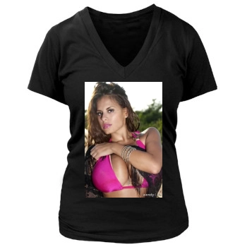 Wendy Fiore Women's Deep V-Neck TShirt