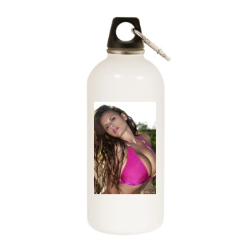 Wendy Fiore White Water Bottle With Carabiner