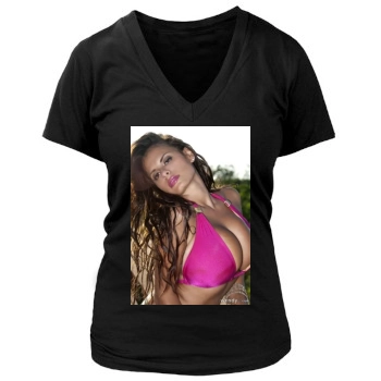 Wendy Fiore Women's Deep V-Neck TShirt