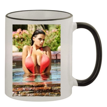 Wendy Fiore 11oz Colored Rim & Handle Mug