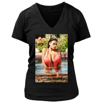 Wendy Fiore Women's Deep V-Neck TShirt