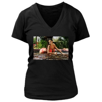 Wendy Fiore Women's Deep V-Neck TShirt