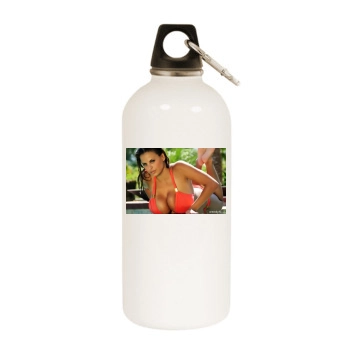 Wendy Fiore White Water Bottle With Carabiner