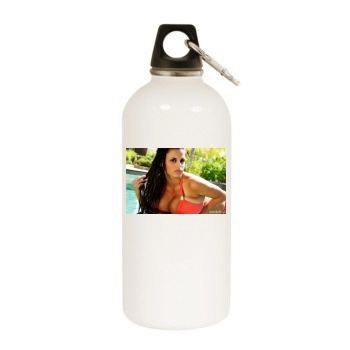 Wendy Fiore White Water Bottle With Carabiner