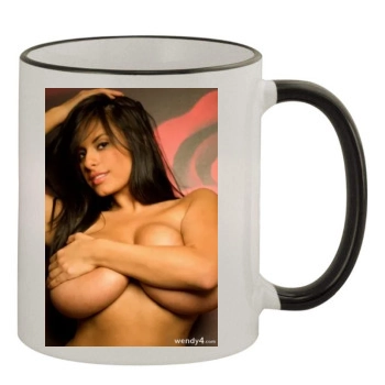 Wendy Fiore 11oz Colored Rim & Handle Mug