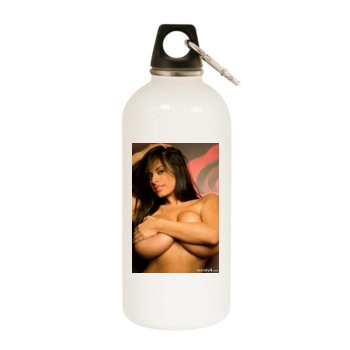 Wendy Fiore White Water Bottle With Carabiner