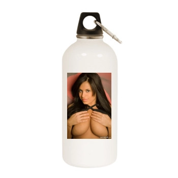 Wendy Fiore White Water Bottle With Carabiner