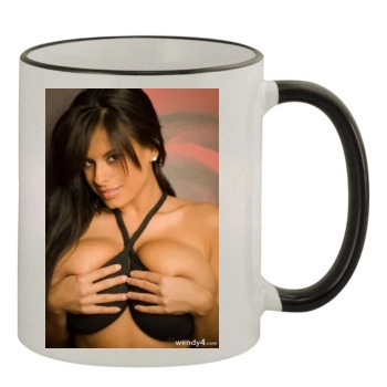 Wendy Fiore 11oz Colored Rim & Handle Mug