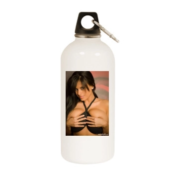 Wendy Fiore White Water Bottle With Carabiner