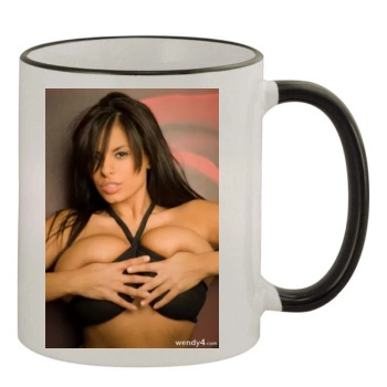 Wendy Fiore 11oz Colored Rim & Handle Mug