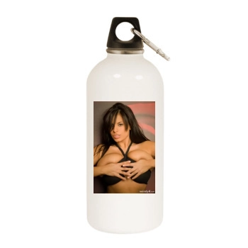 Wendy Fiore White Water Bottle With Carabiner