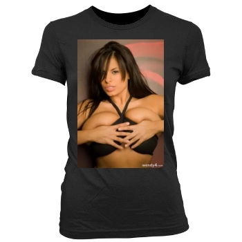 Wendy Fiore Women's Junior Cut Crewneck T-Shirt