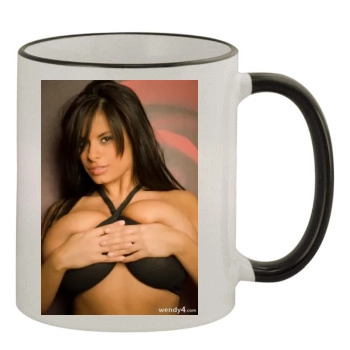 Wendy Fiore 11oz Colored Rim & Handle Mug