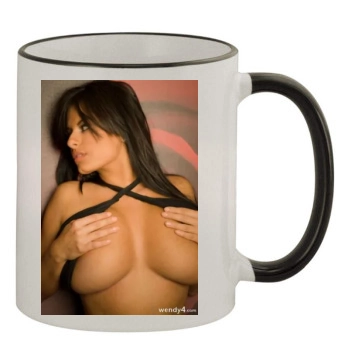 Wendy Fiore 11oz Colored Rim & Handle Mug