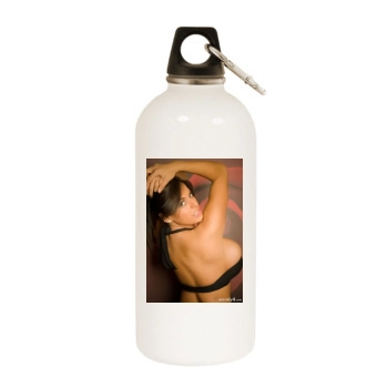 Wendy Fiore White Water Bottle With Carabiner