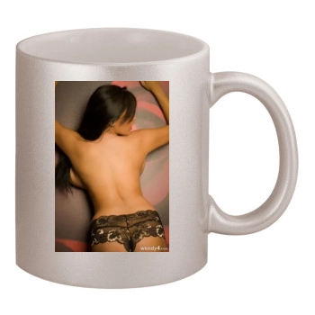 Wendy Fiore 11oz Metallic Silver Mug