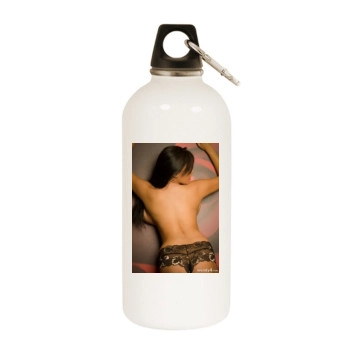 Wendy Fiore White Water Bottle With Carabiner