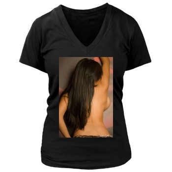 Wendy Fiore Women's Deep V-Neck TShirt