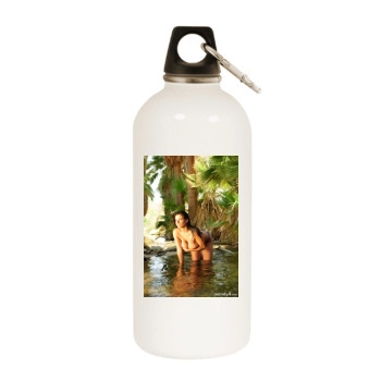 Wendy Fiore White Water Bottle With Carabiner