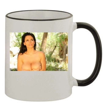 Wendy Fiore 11oz Colored Rim & Handle Mug