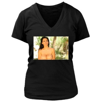 Wendy Fiore Women's Deep V-Neck TShirt