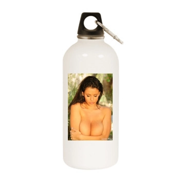 Wendy Fiore White Water Bottle With Carabiner