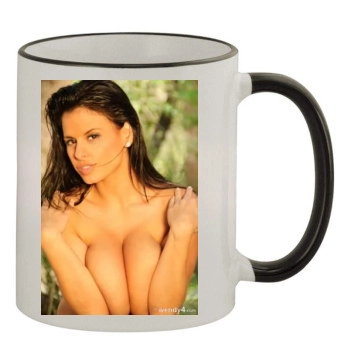 Wendy Fiore 11oz Colored Rim & Handle Mug